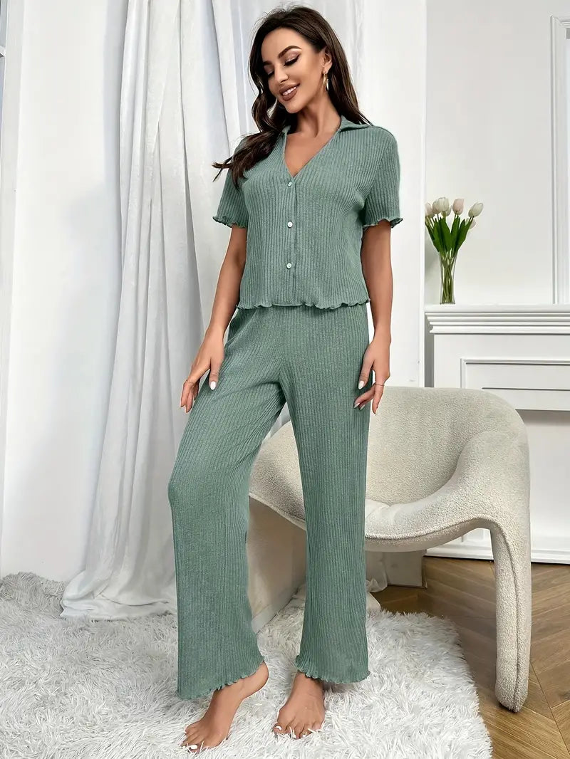 Casual, stevige tweedelige broekenset