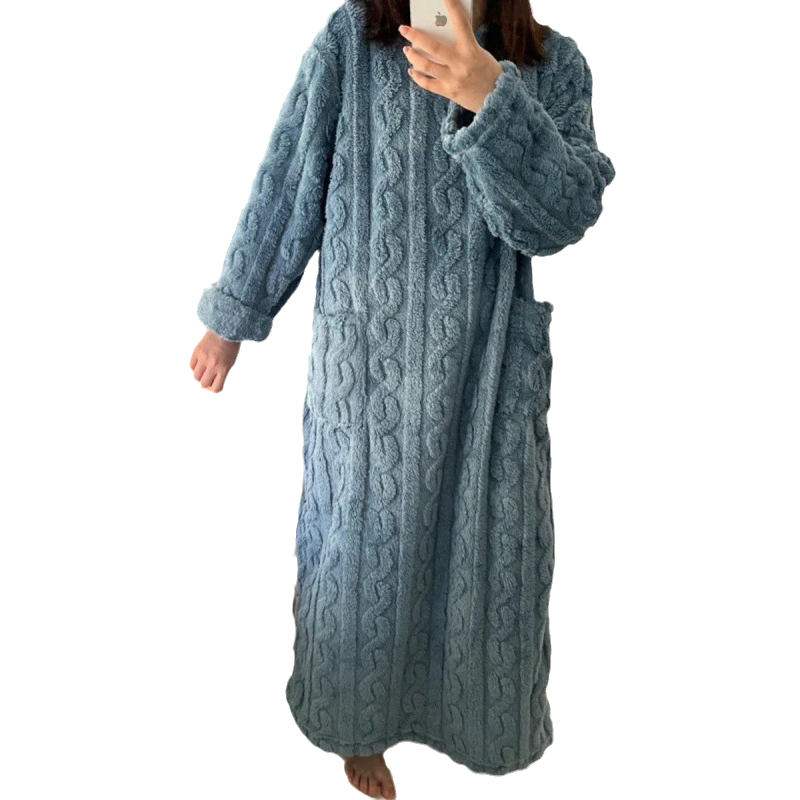 Koraal Fluwelen Nachtkleding