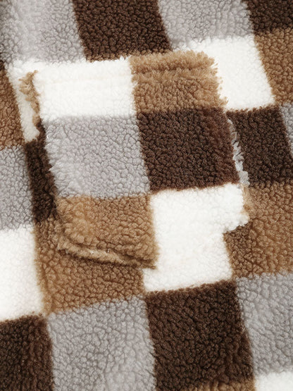 Gabor | Klassieke geruite pluizige jas