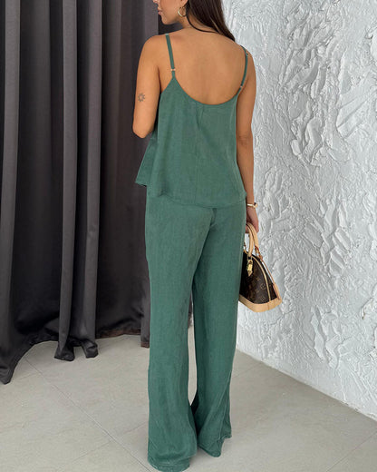 Inara | Zomerse jarretel casual tweedelige set