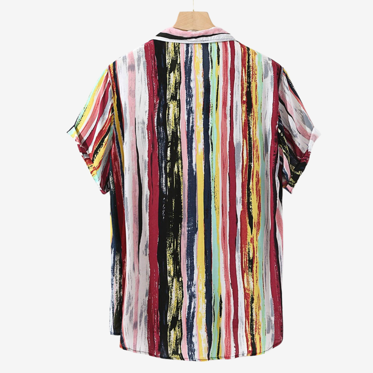 Spencer | Shirt met abstracte ambachtelijke print