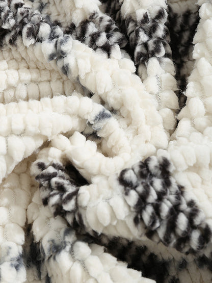 Ives | Vintage geruit fleecejack met capuchon