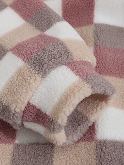 Gabor | Klassieke geruite pluizige jas