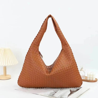 Sassy Bag - Luxe Geweven Lederen handtas