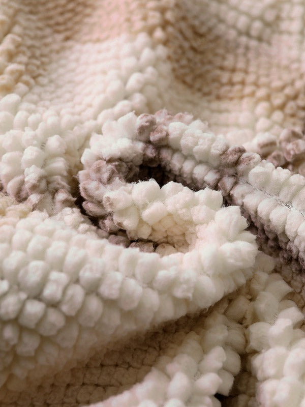 Franco | Stijlvol geruit fleece sweatshirt met halve rits