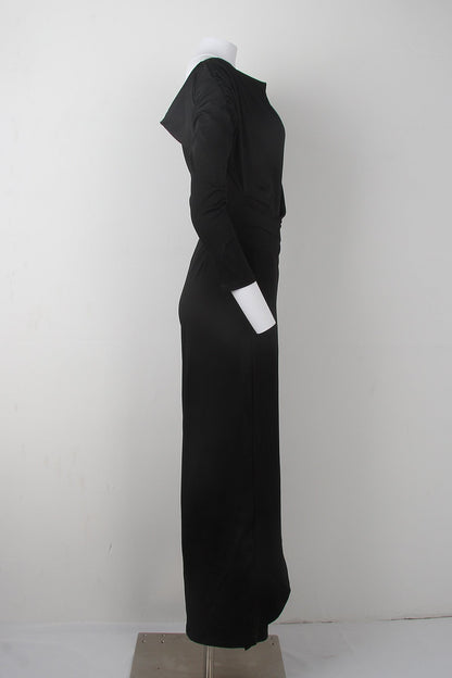 Alara | Elegante, schuine jumpsuit met één schouder