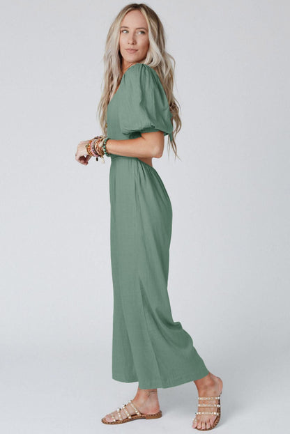 Eliana | Jumpsuit met holle rug en striksluiting