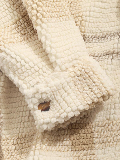 Ives | Vintage geruit fleecejack met capuchon