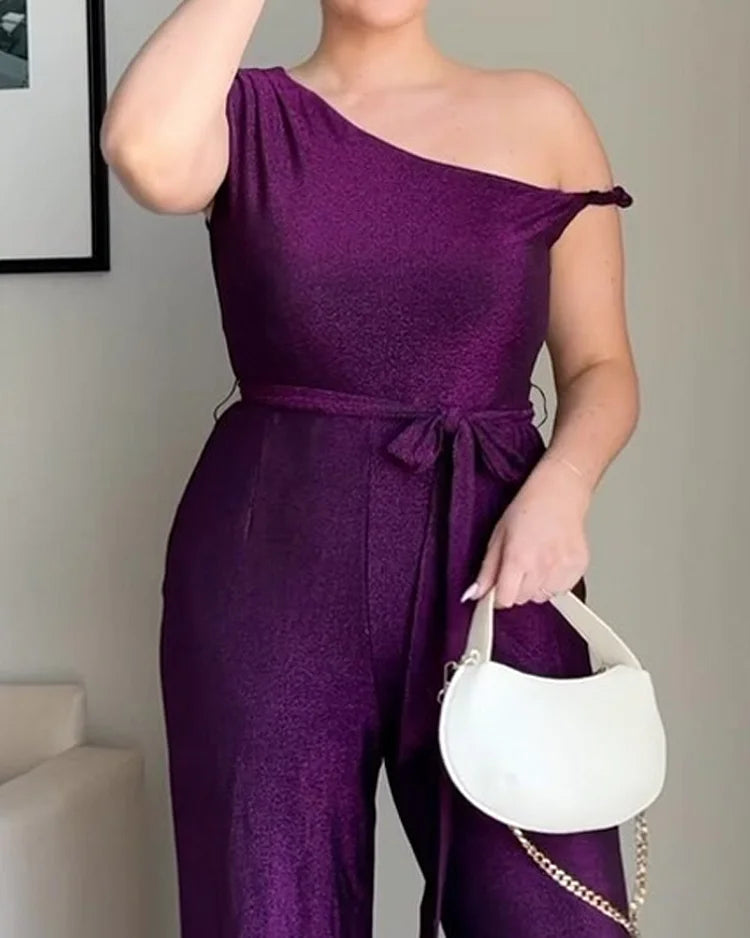 Vienna | Elegante Off-shoulder strik jumpsuit