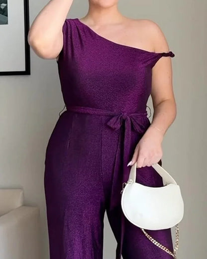 Vienna | Elegante Off-shoulder strik jumpsuit