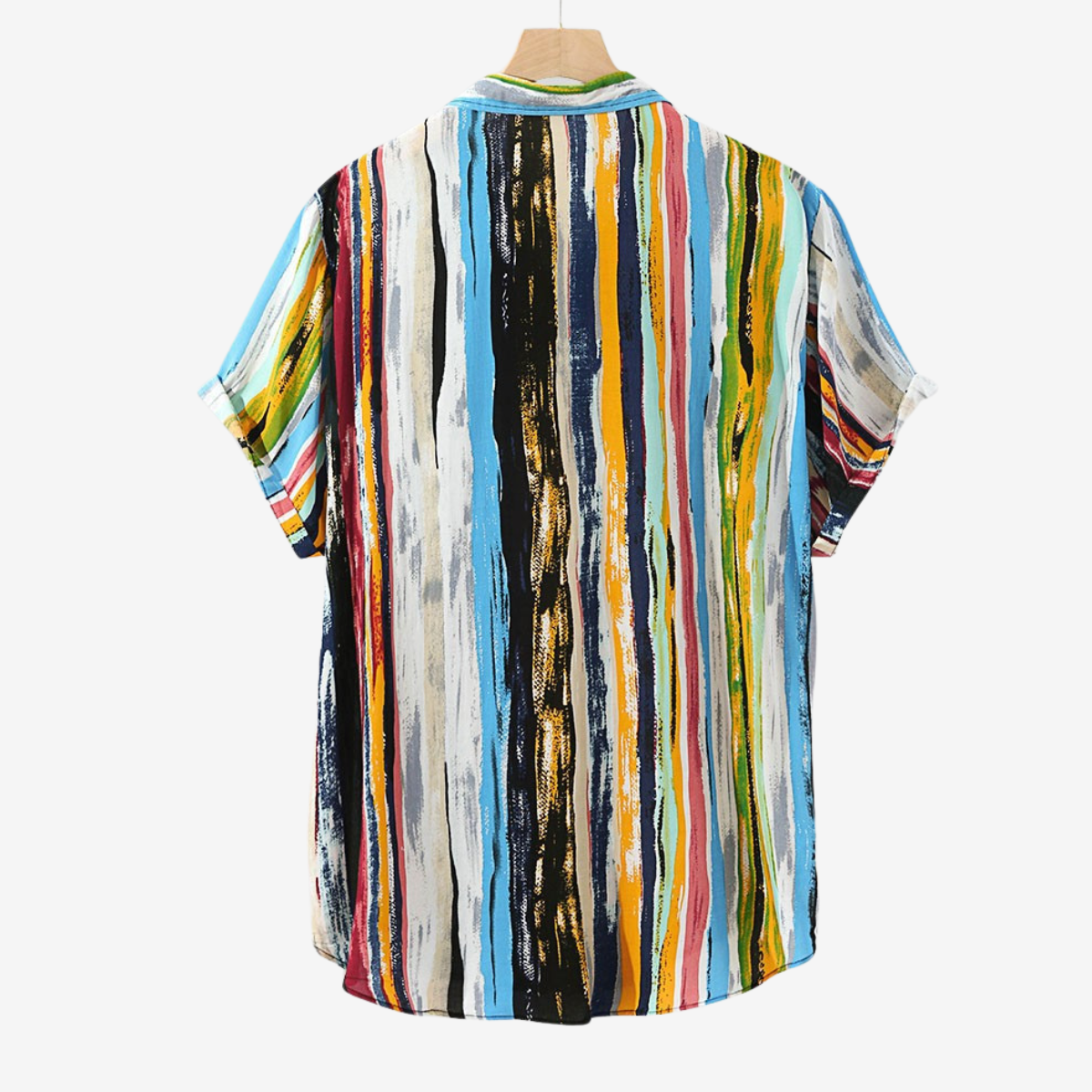 Spencer | Shirt met abstracte ambachtelijke print