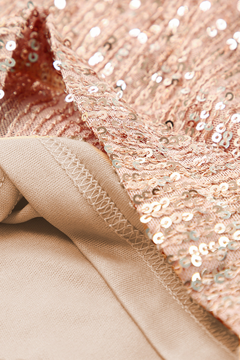 Emmeline | Pailletten Trekkoord Romper met Hoge Taille