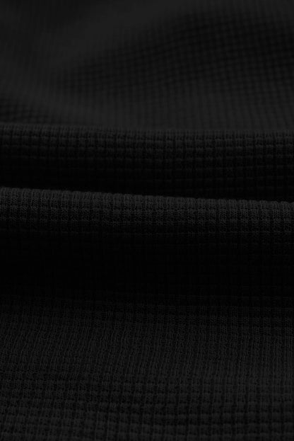 Evanka | Wafel Textuur Cargo Zak Jogger Broek