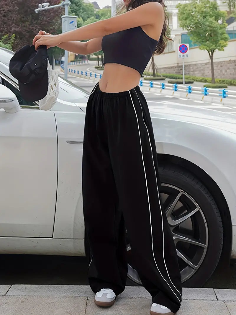 Eloisa - Broek met zijcontrasten