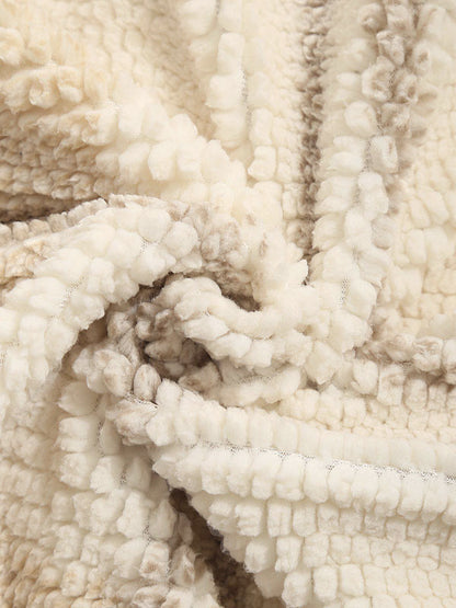 Ives | Vintage geruit fleecejack met capuchon