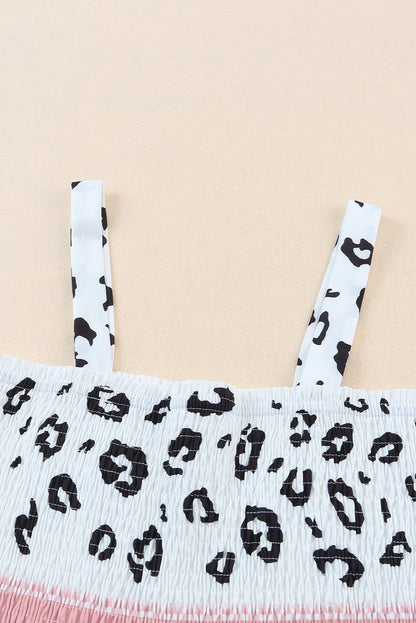 Shella - Luipaard Roze Kleurblok Jumpsuit