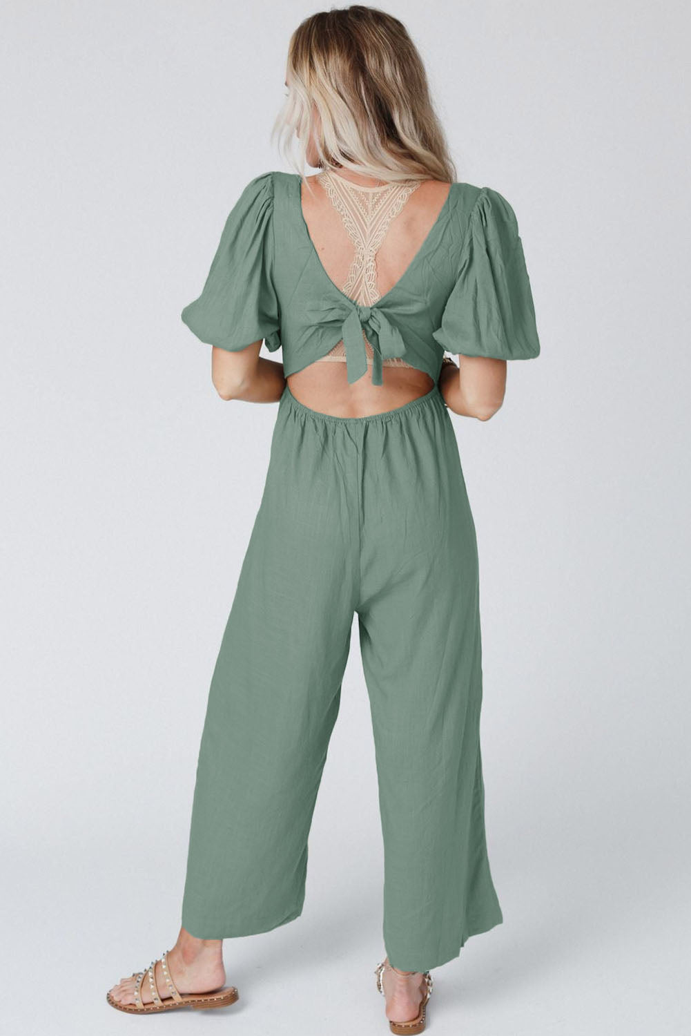 Eliana | Jumpsuit met holle rug en striksluiting