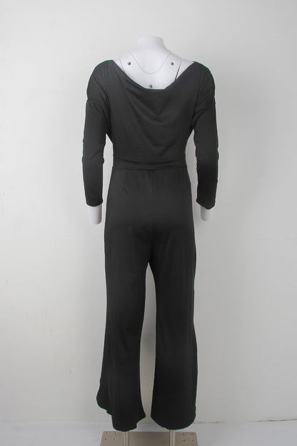 Alara | Elegante, schuine jumpsuit met één schouder