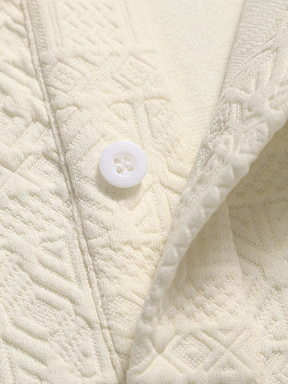 Benson | Vintage jacquard sweatshirt met textuur