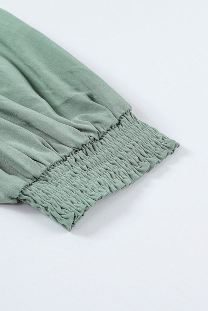 Lydia | Jumpsuit met pofmouwen en V-hals - Sierlijk en comfortabel