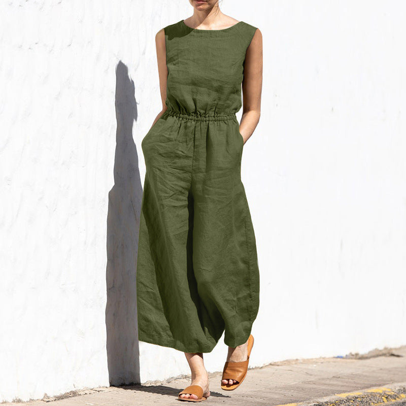 Ava - Mouwloos Casual Jumpsuit