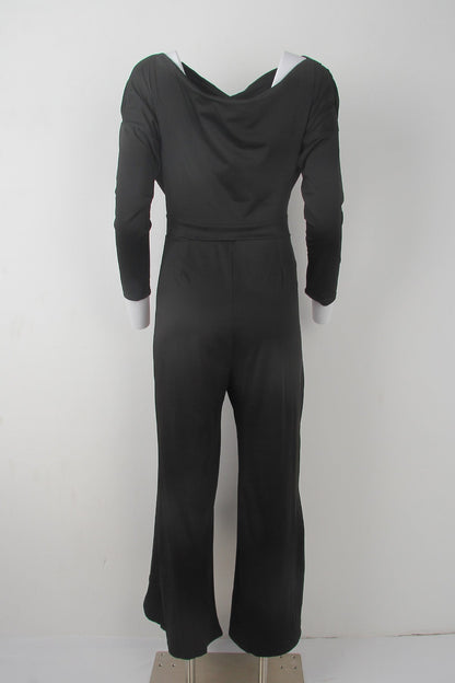 Alara | Elegante, schuine jumpsuit met één schouder
