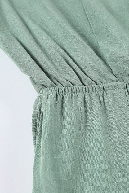 Lydia | Jumpsuit met pofmouwen en V-hals - Sierlijk en comfortabel