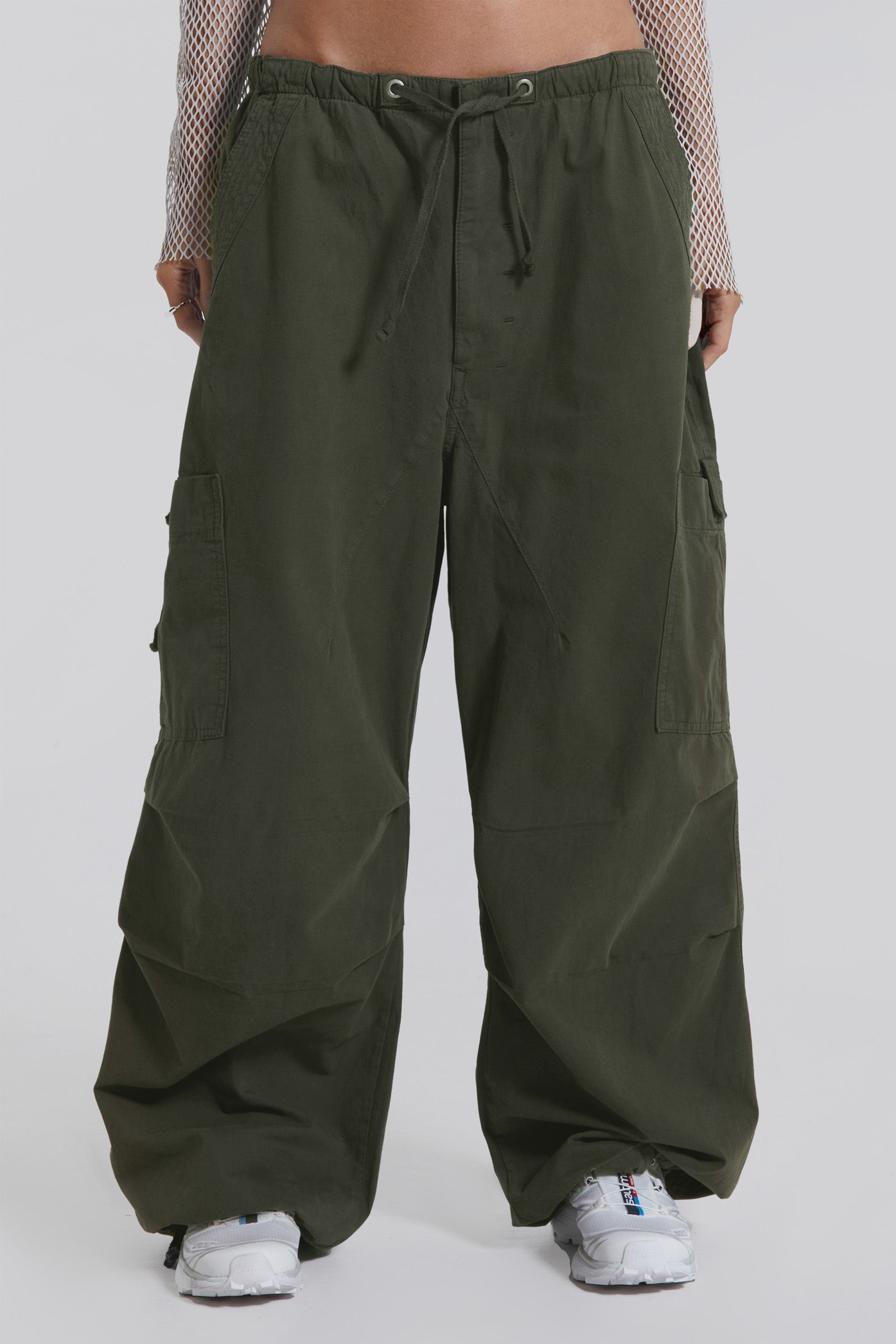 Sita | Streetwear-stijl parachute cargo broek