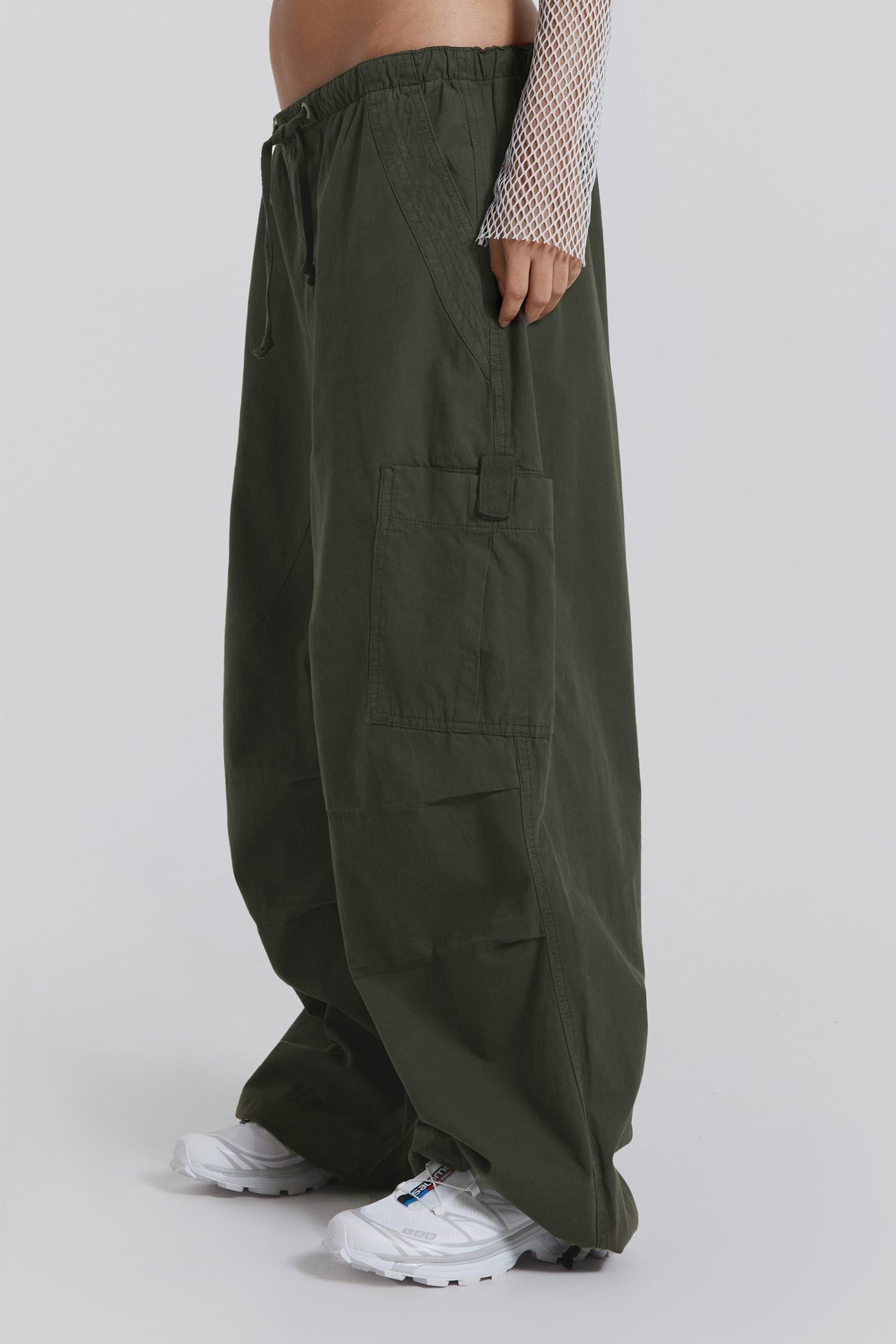 Sita | Streetwear-stijl parachute cargo broek