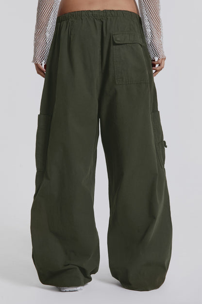 Sita | Streetwear-stijl parachute cargo broek