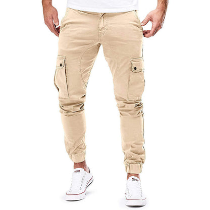 Pedro | Tijdloze slim fit cargo broek met meerdere zakken