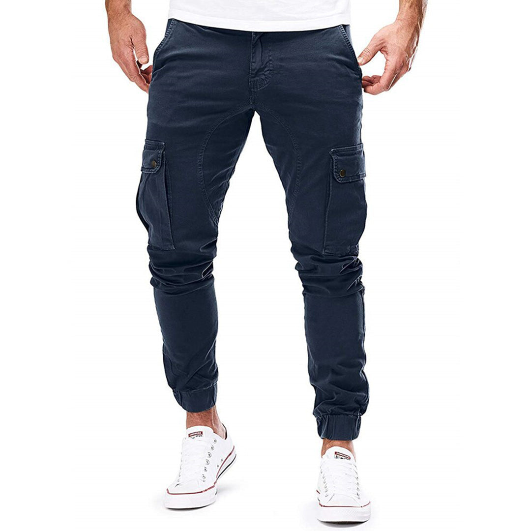 Pedro | Tijdloze slim fit cargo broek met meerdere zakken