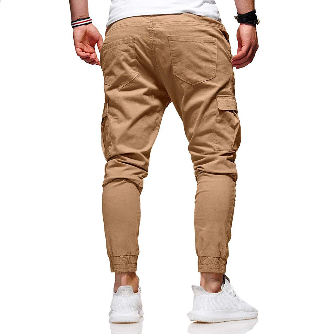 Pedro | Tijdloze slim fit cargo broek met meerdere zakken