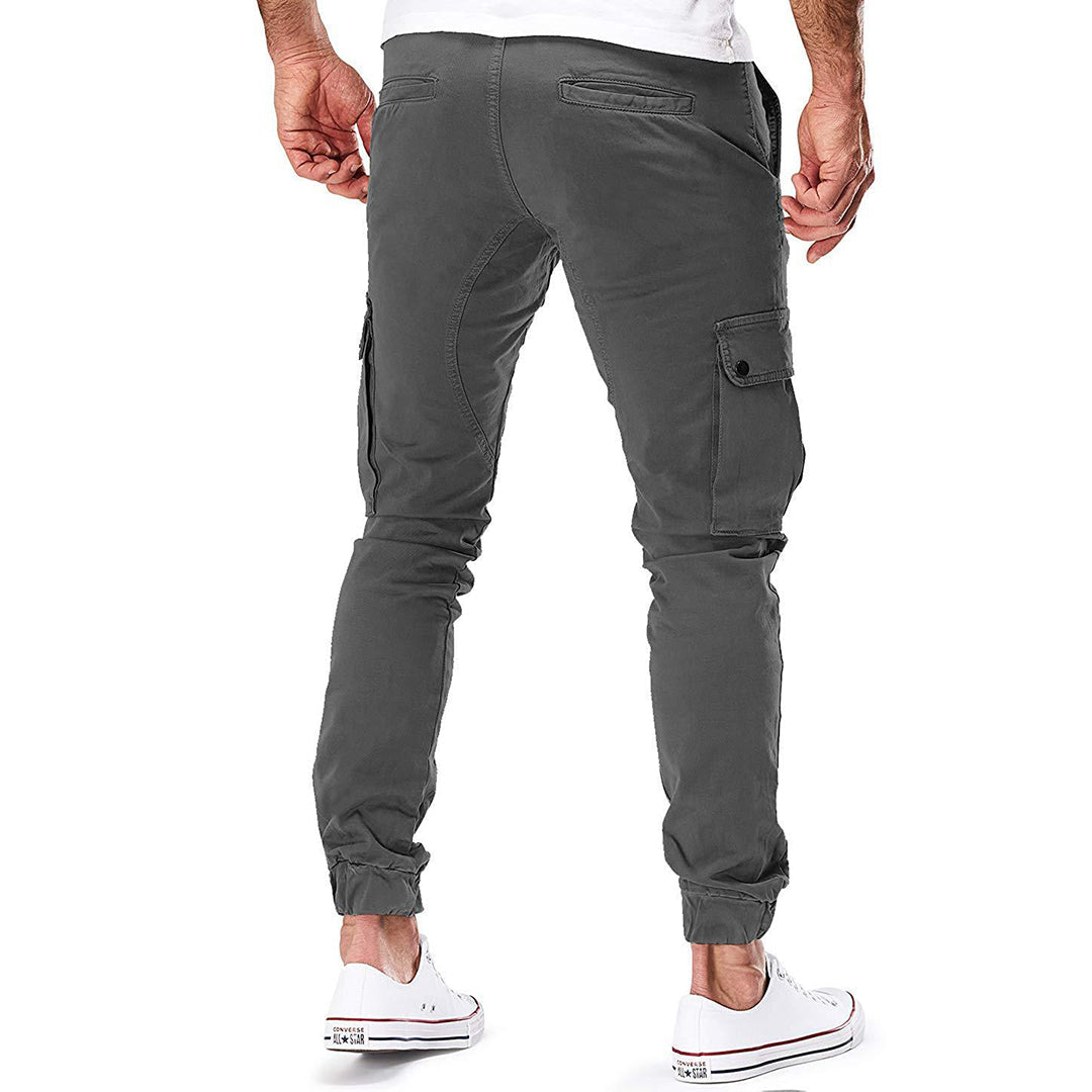Pedro | Tijdloze slim fit cargo broek met meerdere zakken