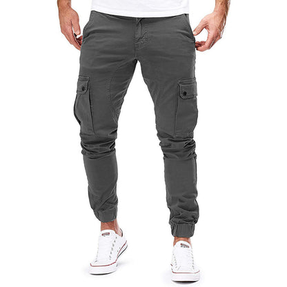 Pedro | Tijdloze slim fit cargo broek met meerdere zakken