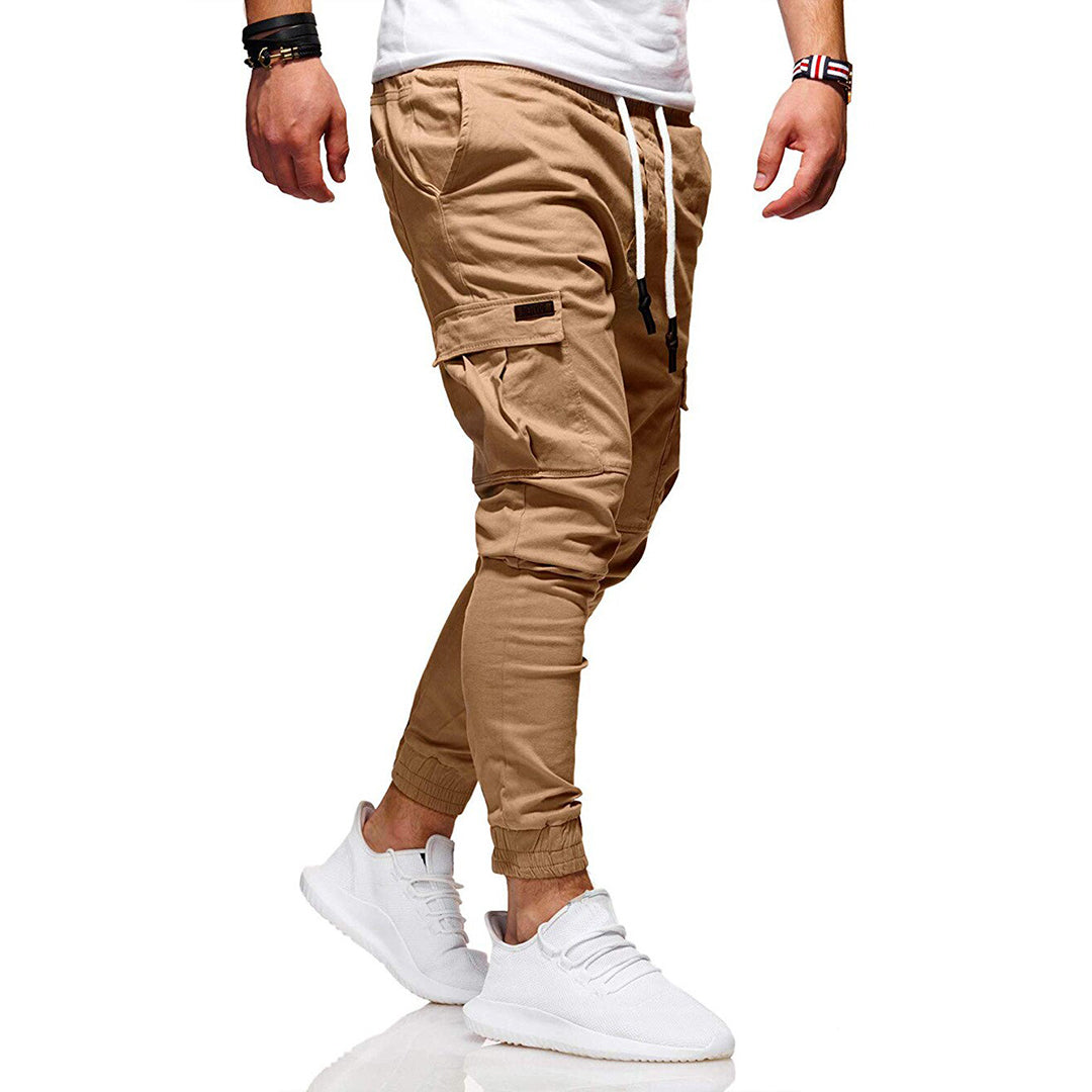 Pedro | Tijdloze slim fit cargo broek met meerdere zakken
