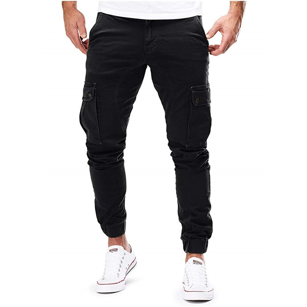 Pedro | Tijdloze slim fit cargo broek met meerdere zakken