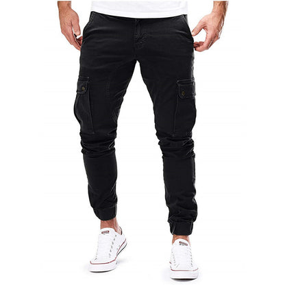 Pedro | Tijdloze slim fit cargo broek met meerdere zakken