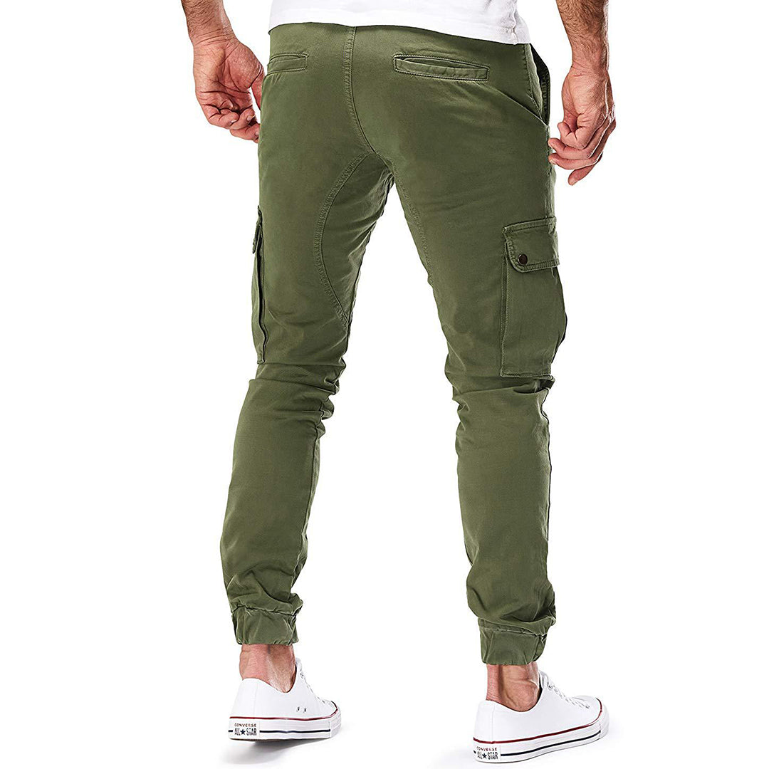 Pedro | Tijdloze slim fit cargo broek met meerdere zakken