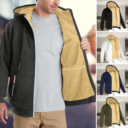 Oscar | Casual jack met capuchon en fleece