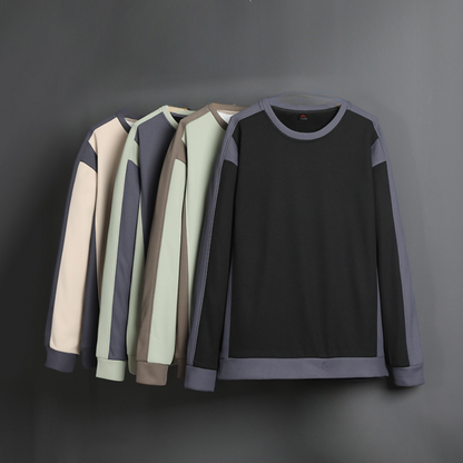 Jesper | Sportief sweatshirt met kleurcontrast voor mannen