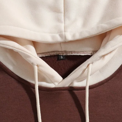 Aleron | Eenvoudige casual hoodie met kleurcontrast voor heren