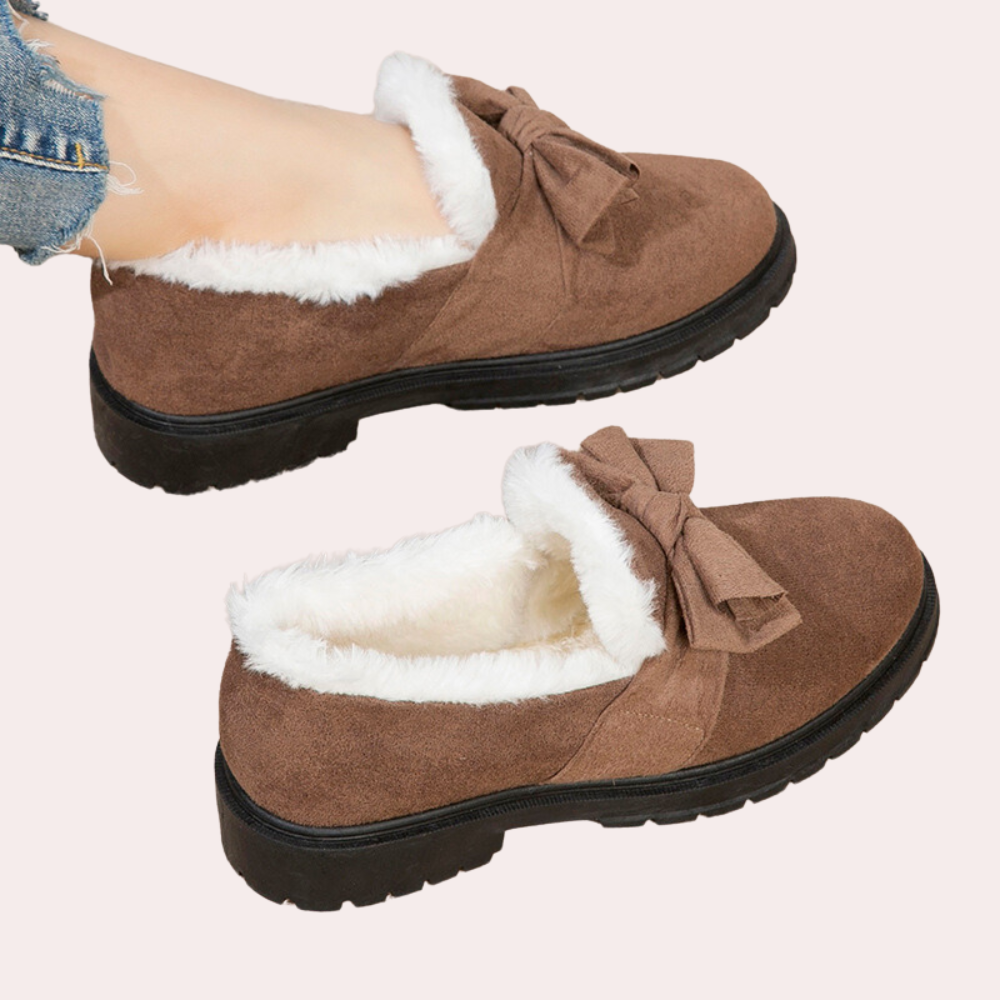 Zafira | Elegante winter warme loafers met bont