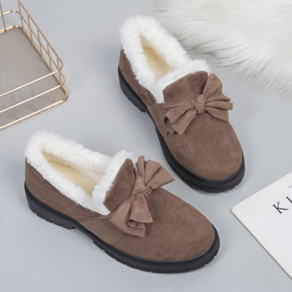 Zafira | Elegante winter warme loafers met bont
