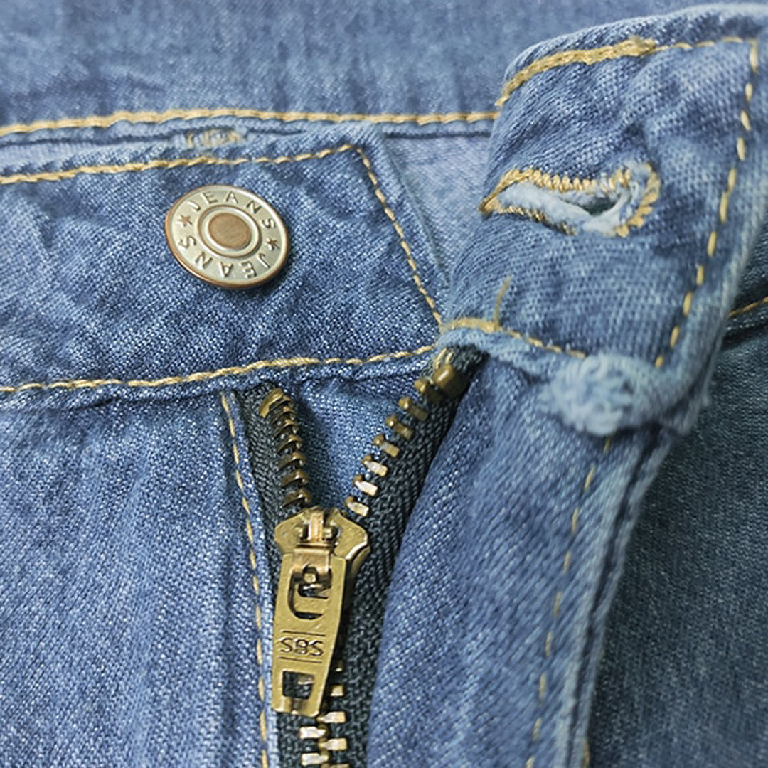 Fiorina | Klassieke Denim broek met wijde pijpen - Ideaal om dagelijks te dragen!