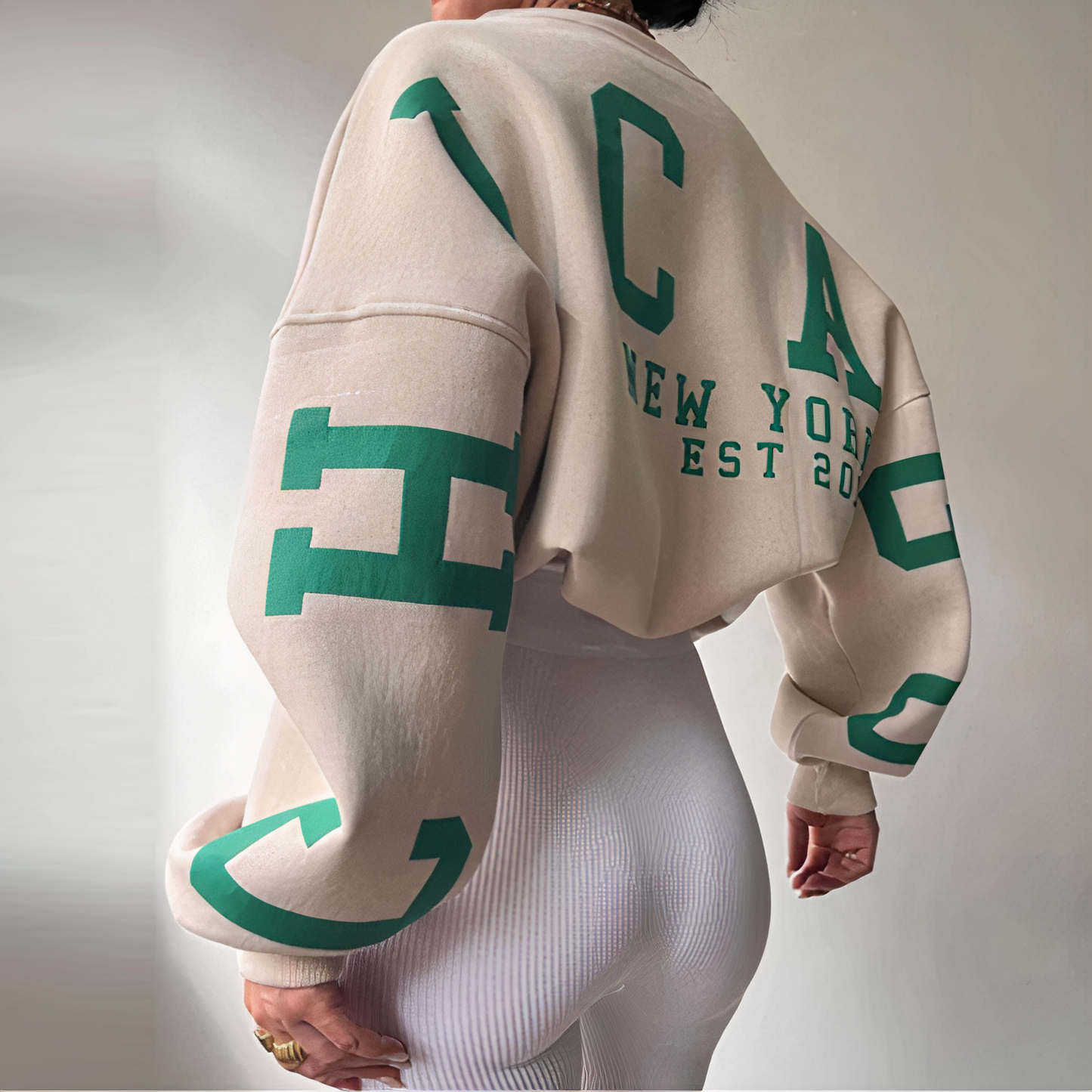 Trui met letterprint - Fayne