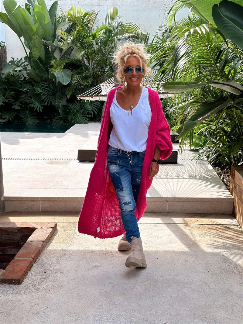 Gaia - Lang vest in hippiestijl