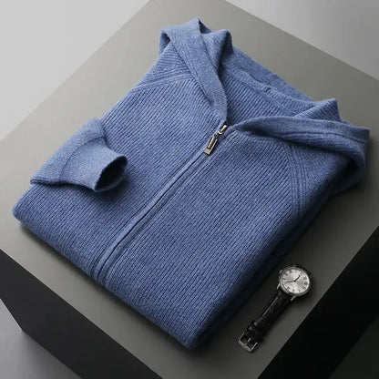 CASHMERE ZIPPED HOODIE