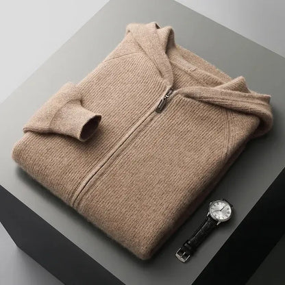 CASHMERE ZIPPED HOODIE