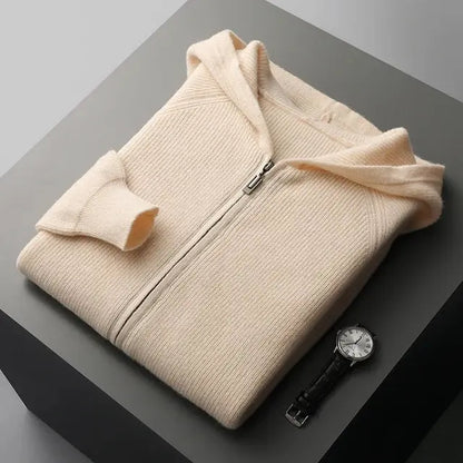 CASHMERE ZIPPED HOODIE